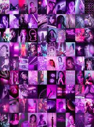90 PCS Euphoria aesthetic wall collage kit DIGITAL DOWNLOAD | Printable purple collage kit |  Photo Wall Collage Set 4x6