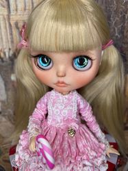 Blythe doll pink dress