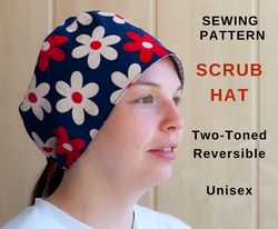 Scrub hat. Sewing pattern PDF