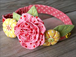 Flower headband. Sewing pattern PDF