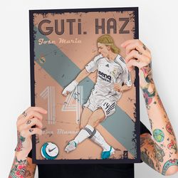 poster guti | real madrid | digital download | football decor | print