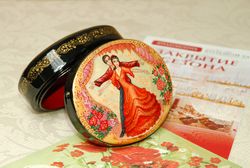 Carmen Ballet Lacquer Box miniature painting decorative art