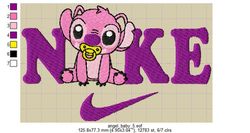 Nike embroidery design funny Angel