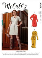 PDF Sewing Patterns Mc Calls 8139 Misses' Dresses and Belt Size 6-8-10-12-14