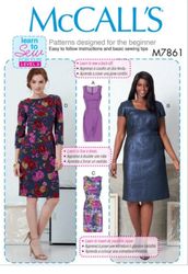 PDF Sewing Patterns Mc Calls 7861 Misses' and Women's Dresses Size 18W-20W-22W-24W