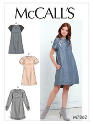 PDF Sewing Patterns Mc Calls 7862 Misses' Dresses Size 6-8-10-12-14