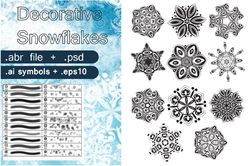 Vector Decorative Snowflakes