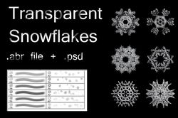 Decorative Transparent Snowflakes