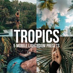 Tropical presets, Bali presets, Mobile Lightroom presets, Tropics preset, Vacation presets, Travel presets, green preset