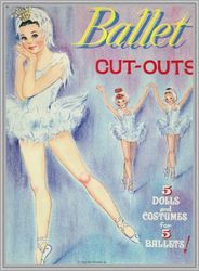 Digital - Vintage Paper Doll - 5 Paper Doll Ballet  - PDF