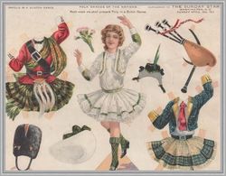 Digital - Vintage Paper Doll - Paper Doll National Scotch Dance - PDF