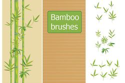 Vector bamboo brushes