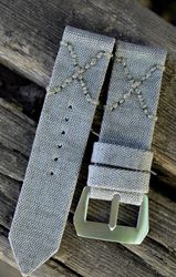 Ready strap Canvas double rolled light grey