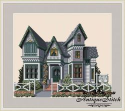133 Green Gables Victorian House Vintage Cross Stitch Pattern PDF Victorians Across America Compatible Pattern Keeper