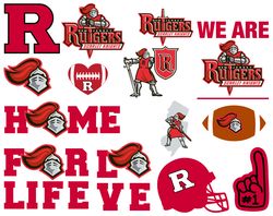 Rutgers Athletics Bundle NFL Svg, NCAA SVG, BundleNFL, Rutgers-Athletics Svg Bundle, Dxf, Png