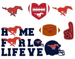 SMU Mustangs Football Team svg,SMU Mustangs Bundle NFL SVG, NCAA Svg, NFL Svg, MLB Svg, Eps