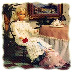 Lingerie Barbie Vintage Crochet Pattern PDF Fashion Dolls size 11 1/2 inches