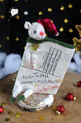 Teddy Bear "Christmas postcrossing"