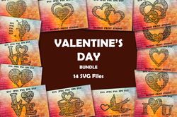 Heart Svg files, Valentine's Day svg Bundle, Love svg