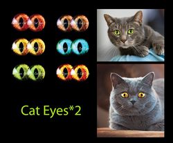 Eyes for Printing Realistic Irises, Cat Eyes, Cat Irises, Realistic Eyes, Doll Eyes, Teddy Bear, Bottle Caps,