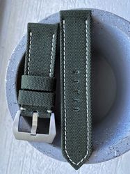 Ready strap Canvas double rolled dark green