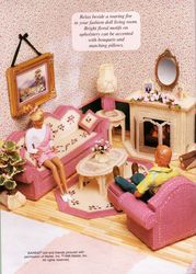 PDF Copy Living Roommade of Plastic Canvas for fashion Dolls 11 1\2 inhes