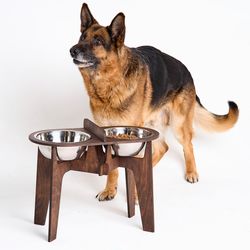 Dog bowls stand for large dogs, elevated feeder for extra large dogs, raised dog food bowl