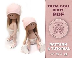 tilda cloth doll tutorial doll body pattern pdf cloth doll body sewing pdf sewing guide