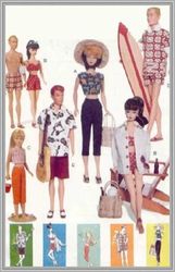 Digital - Vintage Barbie and Ken Sewing Pattern - Wardrobe Clothes for Dolls 11-1/2" - 12" - Vintage 1980s - PDF