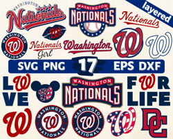 Washington Nationals logo, Washington Nationals svg, Washington Nationals clipart, Washington Nationals crciut