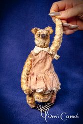 Jointed Vintage Teddy Bear OOAK by Yumi Camui
