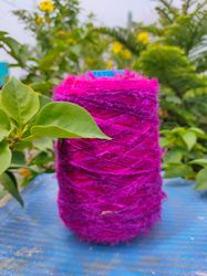 Recycled Sari Silk Yarn Prime - Hot Pink - Sari Silk Yarn - recycled Sari Yarn - Recycled Silk Yarn - Premium Yarn