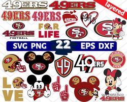 San Francisco 49ers svg, San Francisco 49ers logo, San Francisco 49ers clipart, San Francisco 49ers cricut