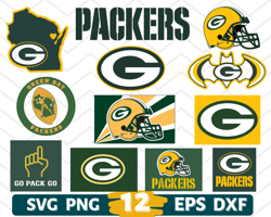 Digital Download, Green Bay Packers logo, Green Bay Packers svg, Green Bay Packers clipart, Green Bay Packers cricut
