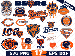 Digital Download, Chicago Bears svg, Chicago Bears logo, Chicago Bears cricut, Chicago Bears clipart, Chicago Bears png