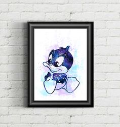 Daffy Duck Disney Art Print Digital Files nursery room watercolor