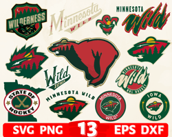 Digital Download, Minnesota Wild svg, Minnesota Wild logo, Minnesota Wild clipart, Minnesota Wild cricut