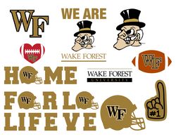 Wake Forest Demon Deacons  Football Bundle NFL  svg, Football Teams svg, NCAA Svg, NFL Svg, MLB Svg,