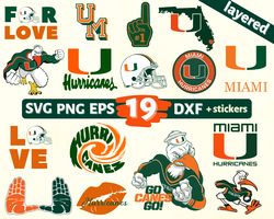 Digital Download, Miami Hurricanes svg, Miami Hurricanes png, Miami Hurricanes clipart, Miami Hurricanes logo