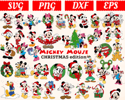 Big SVG Bundle, Digital Download, Mickey Christmas svg, Mickey Christmas clipart, Mickey Christmas cricut