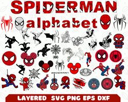 Digital Download, Spiderman svg, Spiderman png, Spiderman dxf, Spiderman clipart, Spiderman cricut