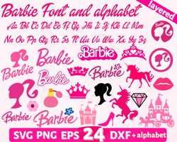 Digital Download, Barbie svg, Barbie clipart, Barbie cricut, Barbie cut, Barbie alphabet svg