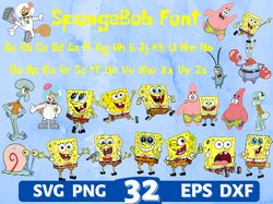 Digital Download, Spongebob, Spongebob svg, Spongebob png, Spongebob clipart, Spongebob cricut