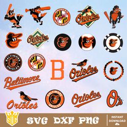 Baltimore Orioles SVG, MLB Team SVG, MLB SVG, Baseball Team Svg, Clipart, Cricut, Silhouette, Digital Download