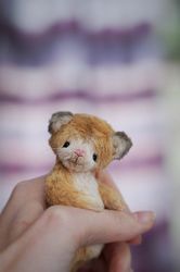 Little teddy kitten stuffed cat toy ginger