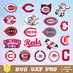 Cincinnati Reds SVG, MLB Team SVG, MLB SVG, Baseball Team Svg, Clipart, Cricut, Silhouette, Digital Download