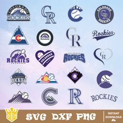 Colorado Rockies SVG, MLB Team SVG, MLB SVG, Baseball Team Svg, Clipart, Cricut, Silhouette, Digital Download