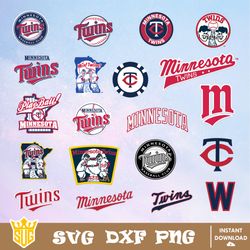 Minnesota Twins SVG, MLB Team SVG, MLB SVG, Baseball Team Svg, Clipart, Cricut, Silhouette, Digital Download