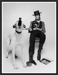 David Bowie Dogs Jumping Terry O'Neill Vintage Music Poster, Black and White,  Teen Room Decor Aesthetic Poster, 70s