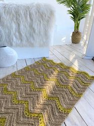 Jute runner Boho jute bohemian rug Natural Area Rugs Handmade Jute rugs Beige Meditation mat Home Decor Indian style